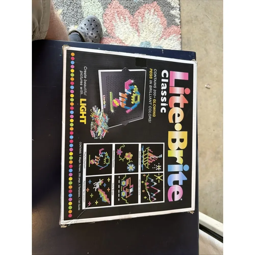 Hasbro Lite-Brite Pegs, Magic Screen, Templates, Art Guide